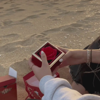 Rosa e Collana Cuore Amore Eterno – Set Regalo Esclusivo